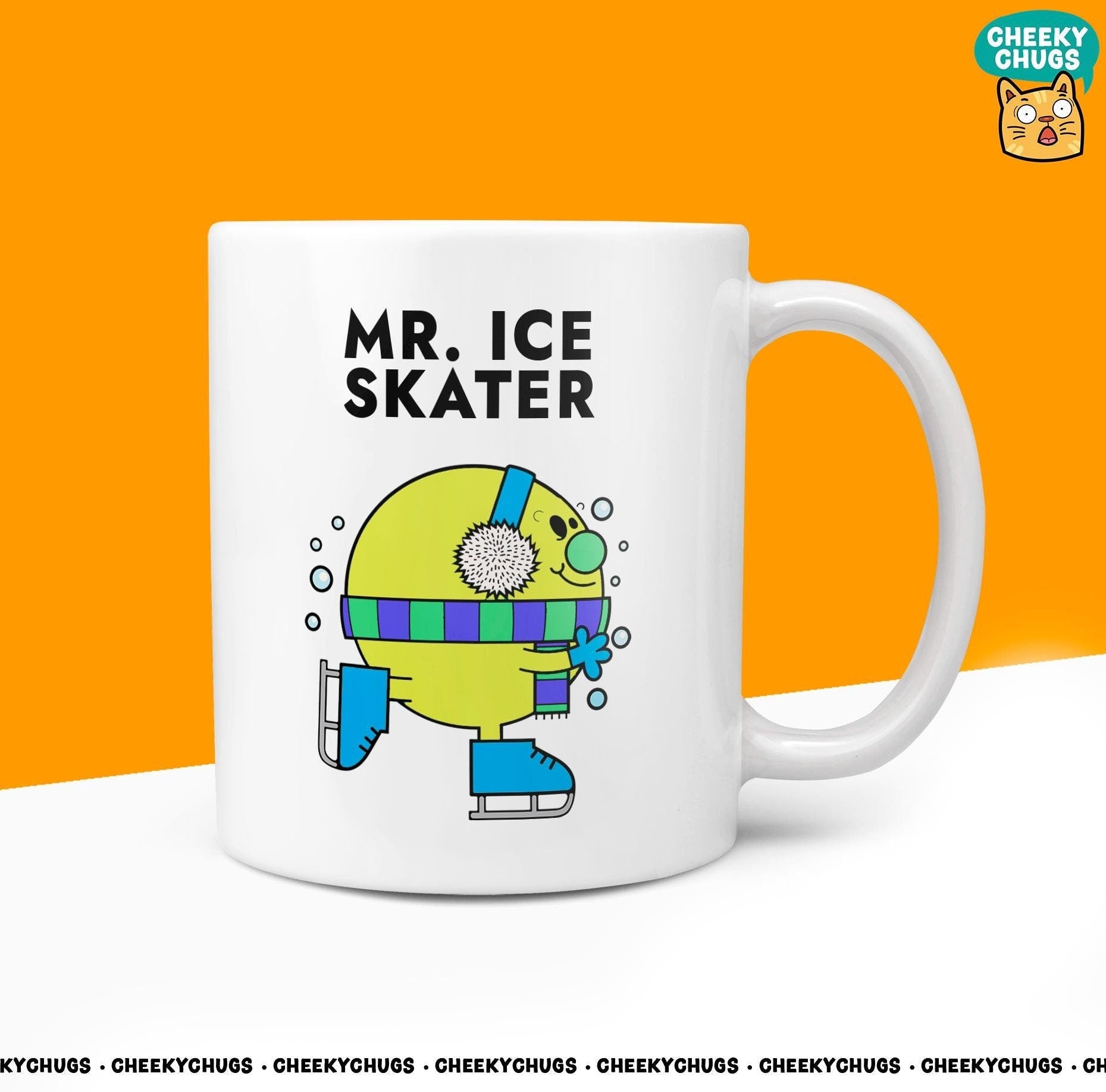 Novelty MR ICE SKATER Mug Funny Men's Mr Him Gift Secret Santa Present Ceramic Novelty Parody Birthday Christmas Coffee Tea Cup - CheekyChugs
