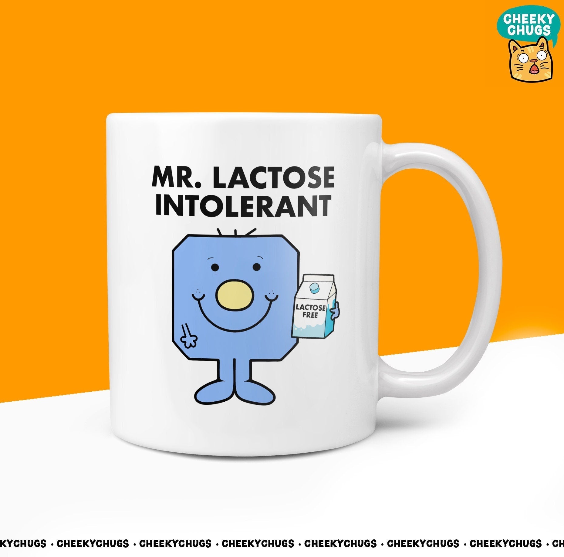 Novelty MR LACTOSE INTOLERANT Mug Funny Men Him Male Gift Secret Santa Present Ceramic Novelty Birthday Christmas 10oz Coffee Cup - CheekyChugs