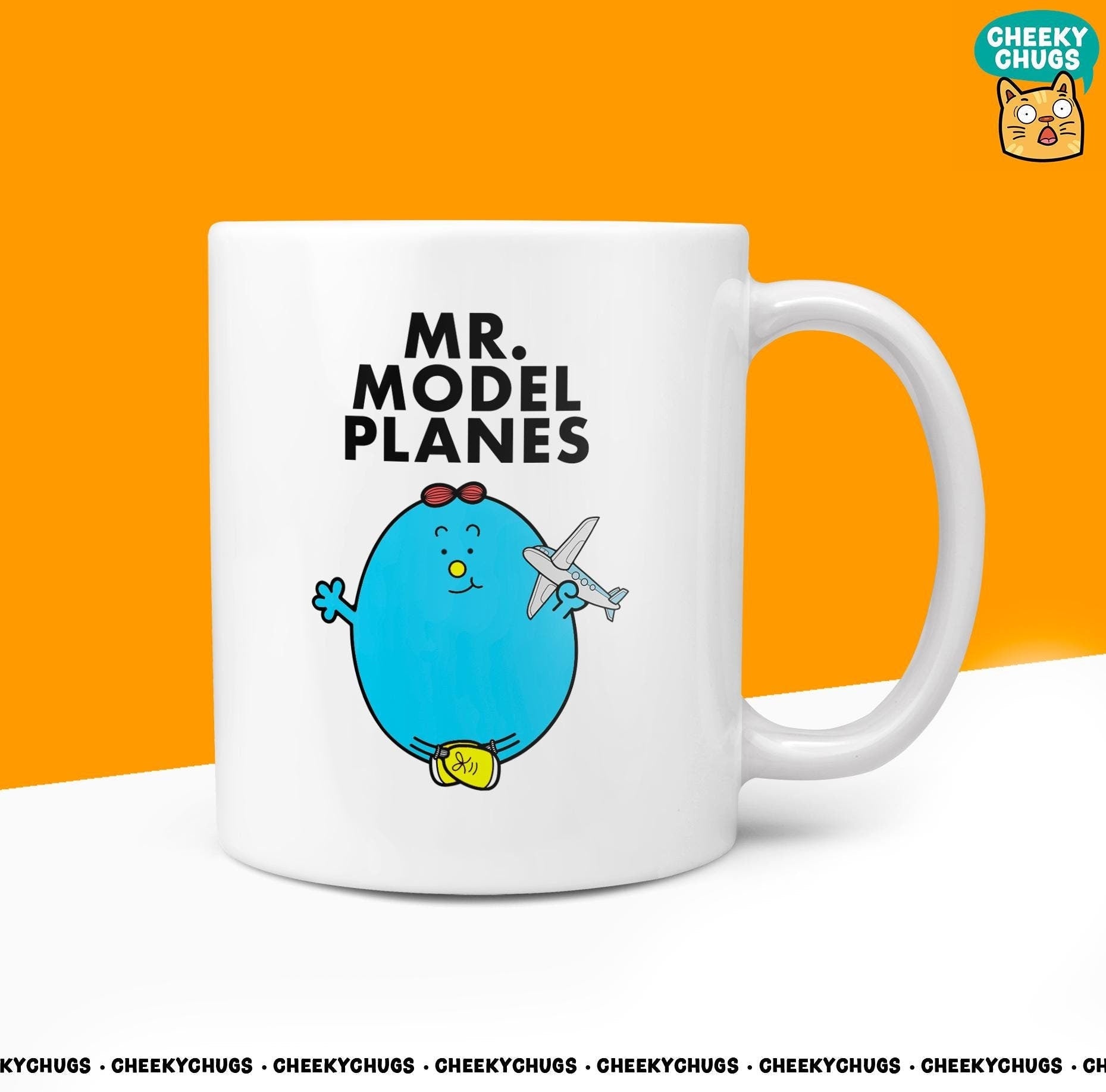 Novelty Mr MODEL PLANES Mug Funny Men Mr Him Gift Secret Santa Present Unique Ceramic Novelty Office Birthday Christmas Coffee Tea Cup - CheekyChugs