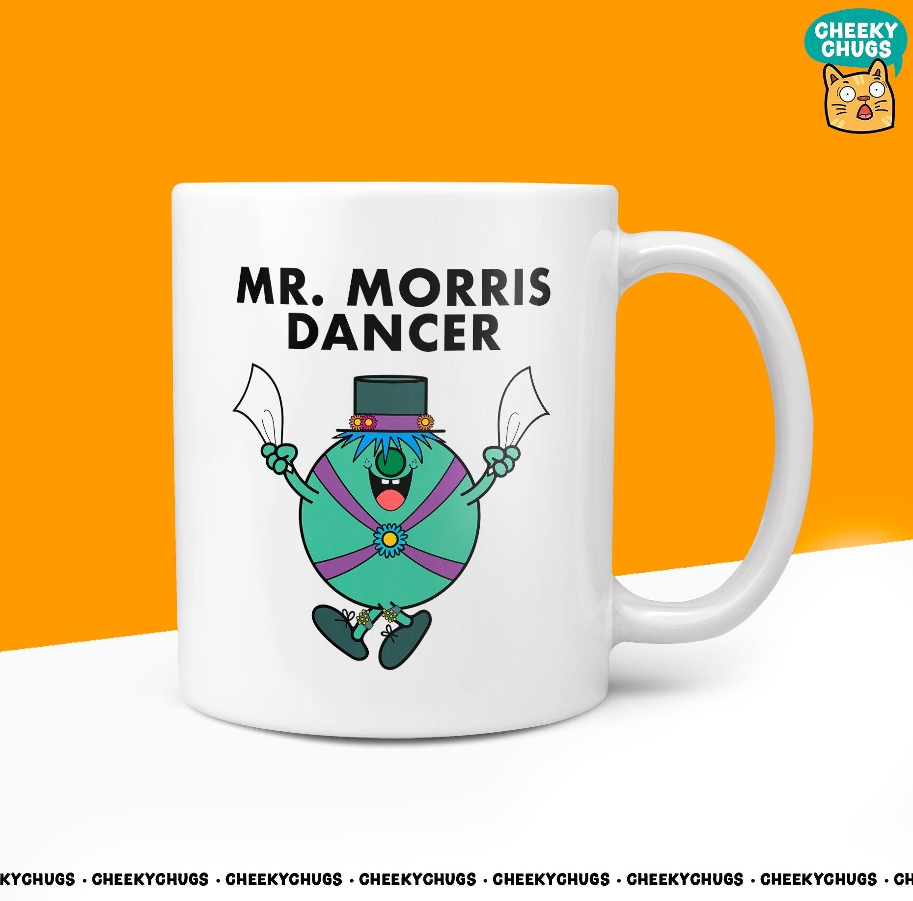 Novelty MR MORRIS DANCER Mug Funny Men Mr Him Gift Secret Santa Dancing Folk Dance Music Birthday Christmas 10oz Coffee Tea Cup - CheekyChugs