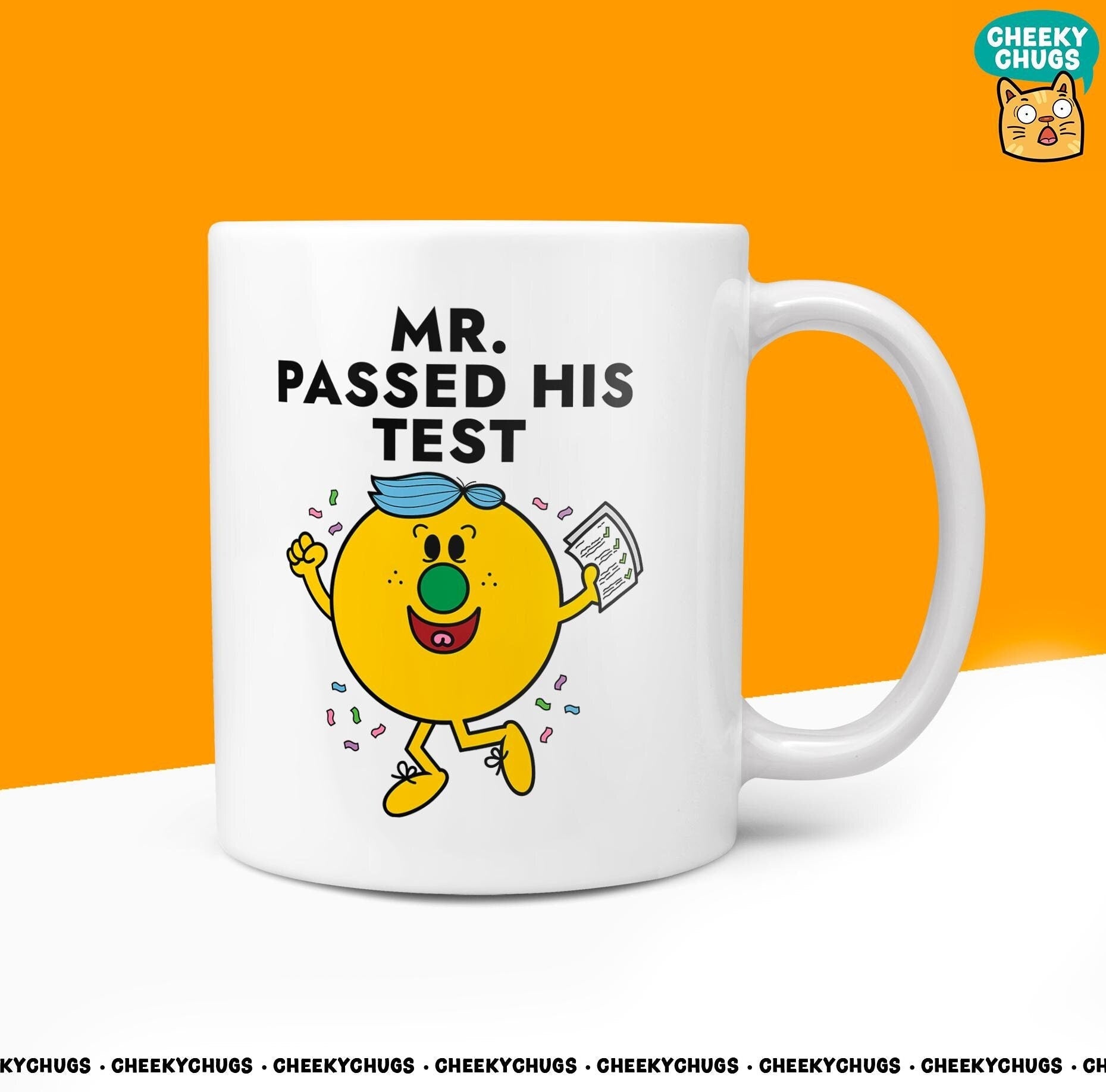 Novelty Mr PASSED HIS TEST Mug Funny Him Men Male Gift Secret Santa Present Unique Ceramic Novelty Office Birthday Christmas 10oz Tea Cup - CheekyChugs