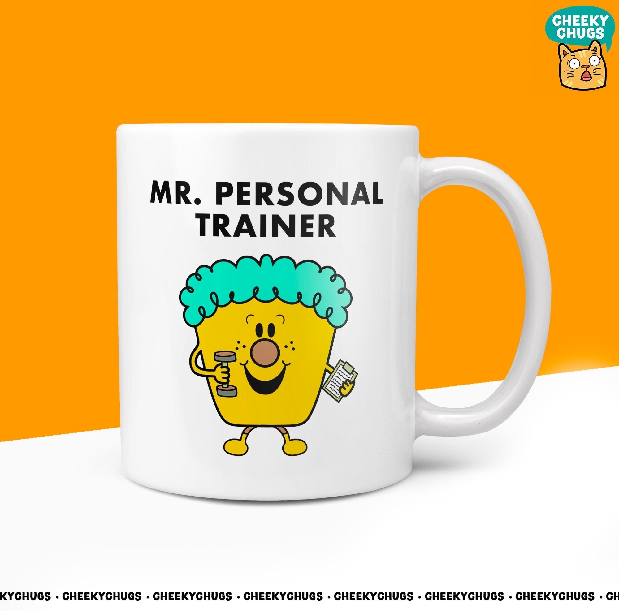 Novelty Mr PERSONAL TRAINER Mug Funny Men Mr Him Gift Secret Santa Present Unique Ceramic Novelty Office Birthday Christmas 10oz - CheekyChugs