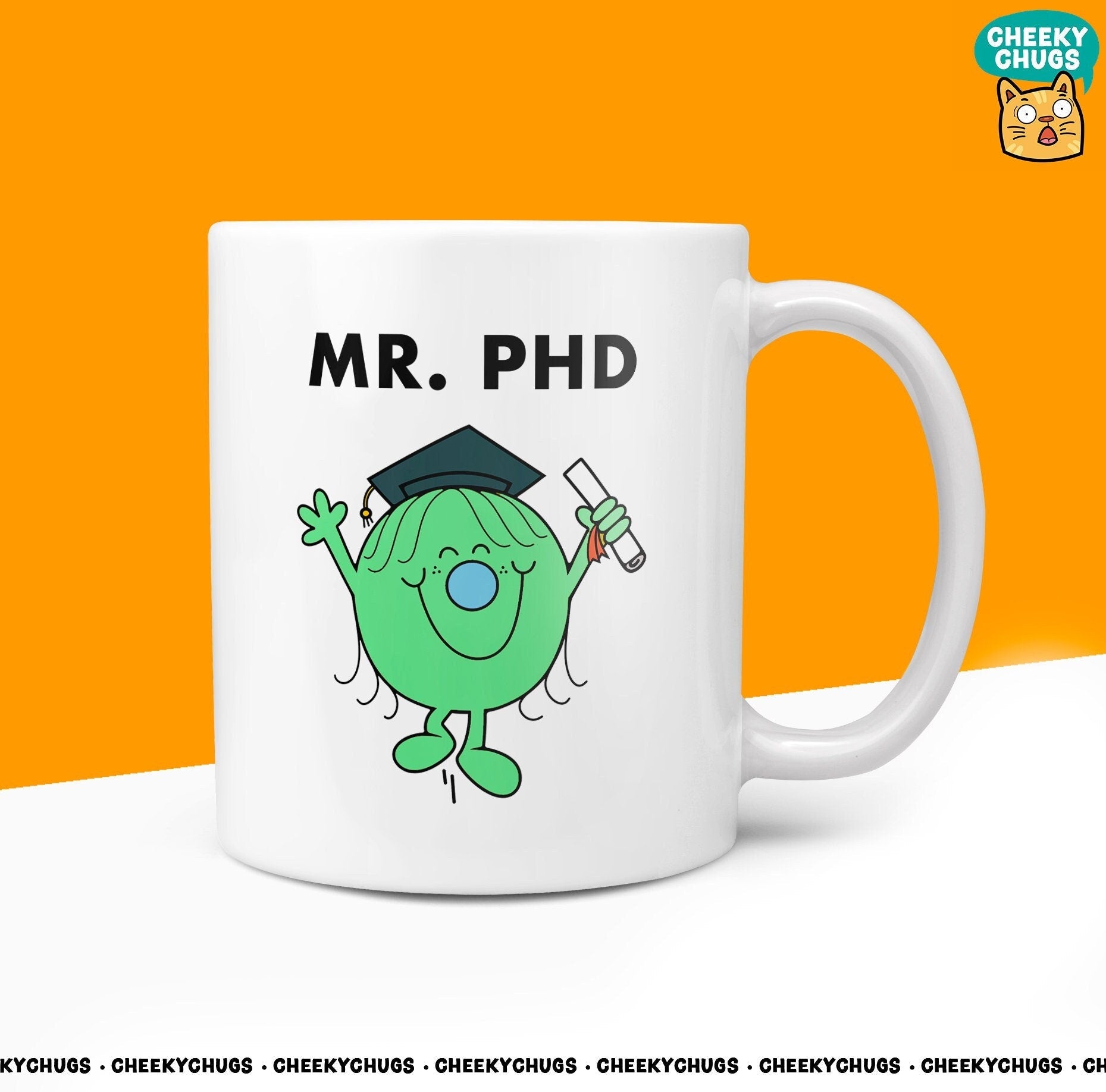 Novelty MR PHD 10oz Coffee Mug - Funny Gift Ideas For Men Him Mens Graduation Qualified Present Diploma University Gifts - CheekyChugs