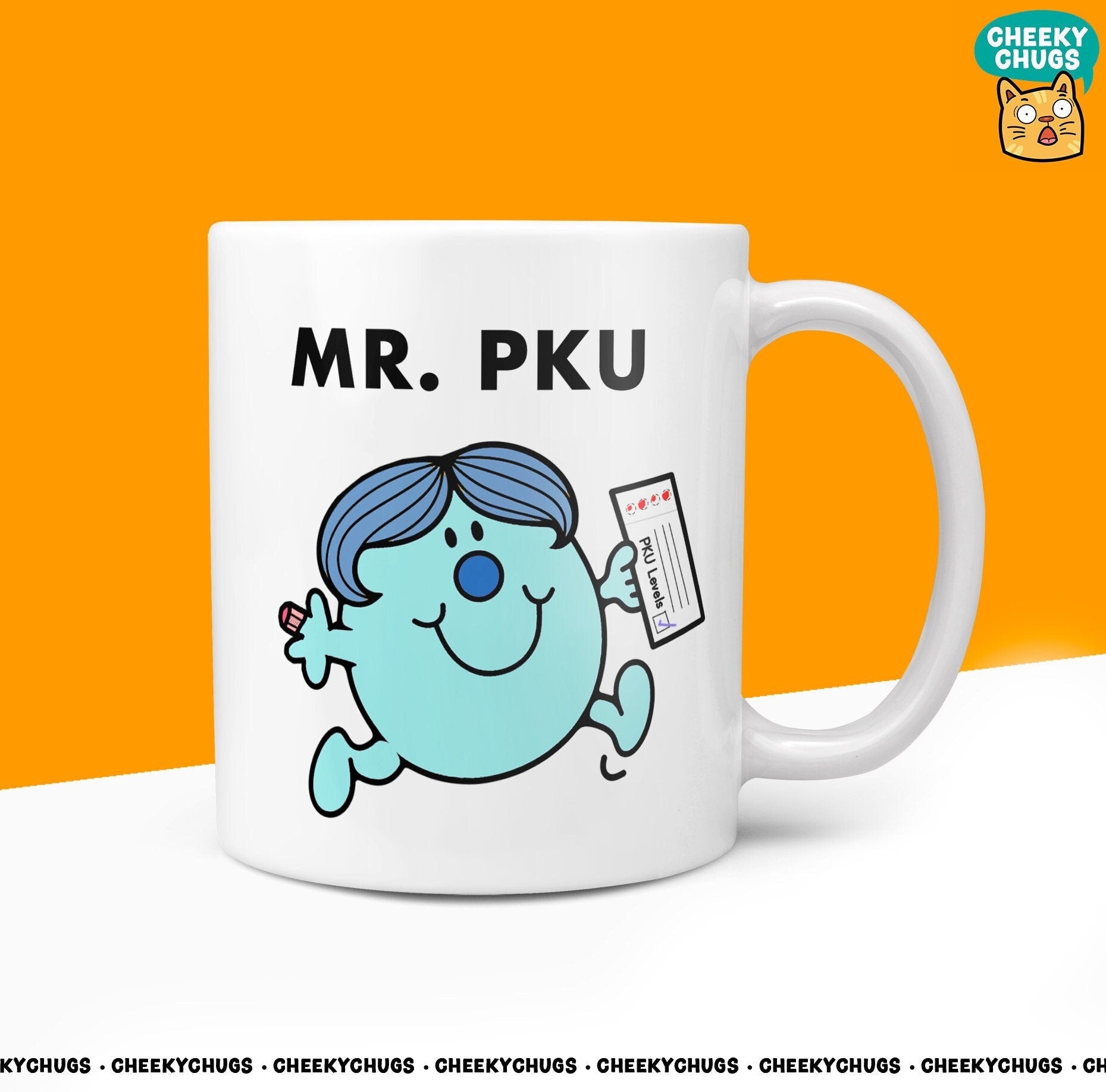 Novelty MR PKU Mug Funny Men Him Male Gift Secret Santa Present Ceramic Novelty Birthday Christmas 10oz Coffee Cup - CheekyChugs