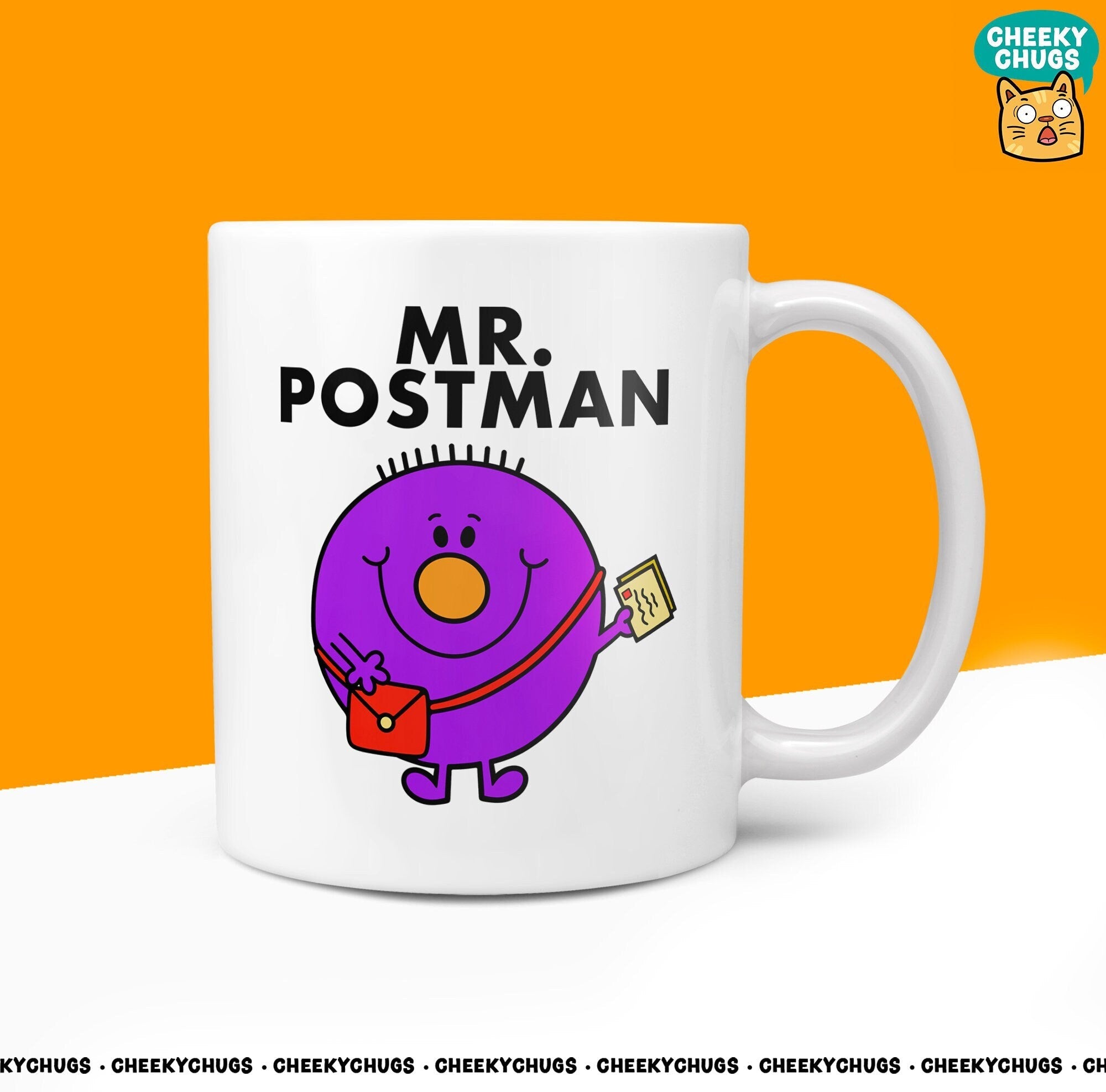 Novelty Mr POSTMAN Mug Funny Men Mr Him Gift Secret Santa Present Unique Ceramic Novelty Office Birthday Christmas 10oz Coffee Tea Cup - CheekyChugs
