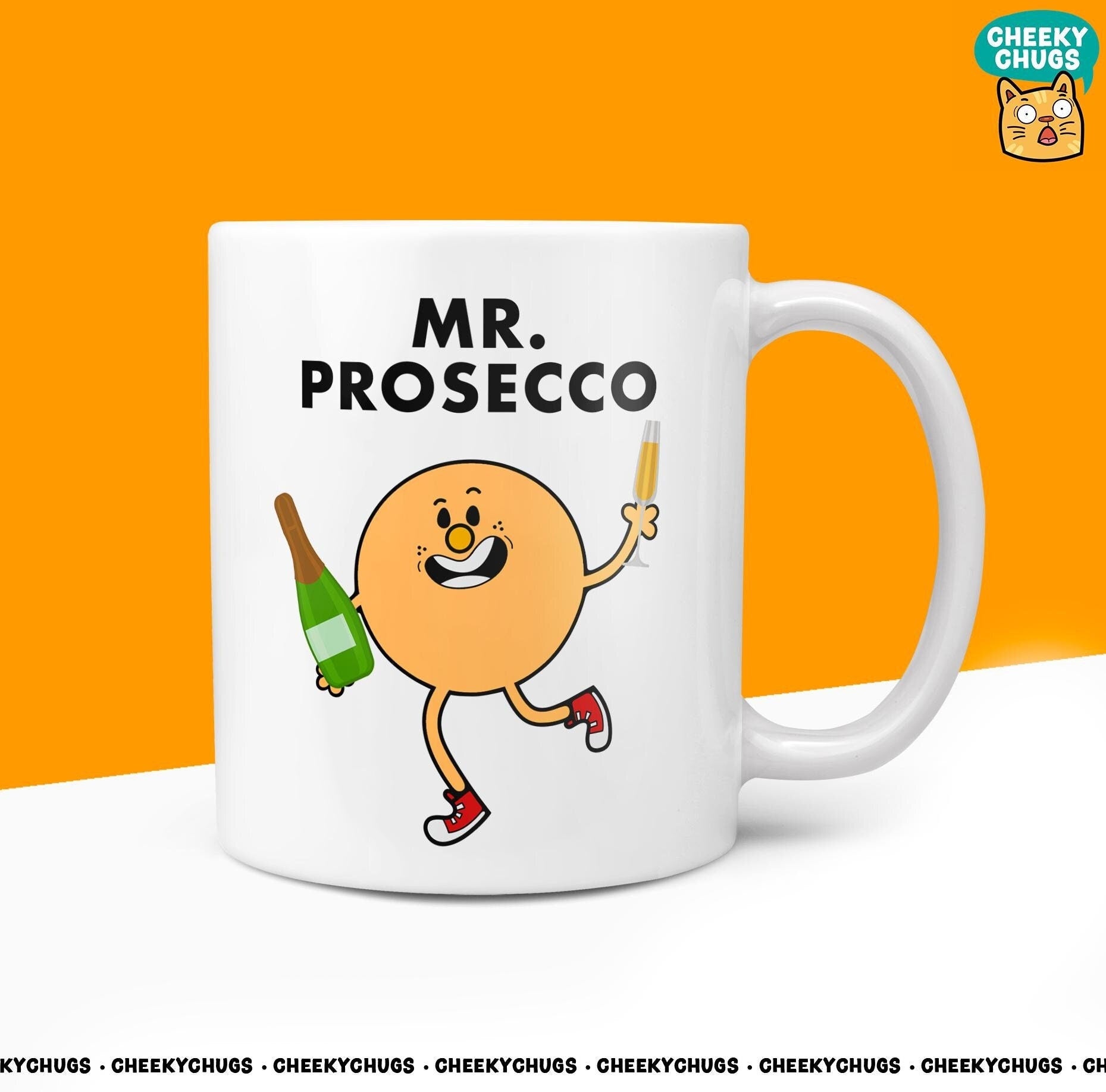 Novelty MR PROSECCO Drinker Friend Office Bestie Birthday Christmas Gift For Men Him Dad Grandad Mens Gifts 10oz Coffee Tea Mug - CheekyChugs