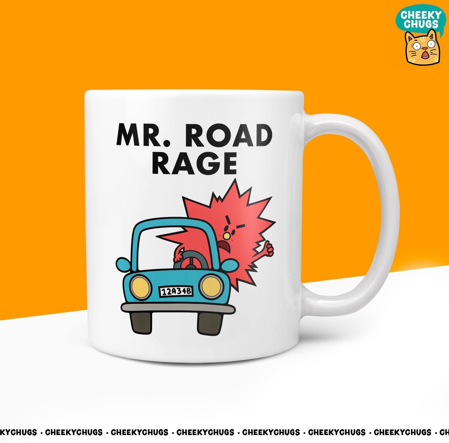 Novelty Mr ROAD RAGE 10oz Coffee Mug - Gift For Passing Test Family Bad Driver Gifts Birthday Christmas Coffee Miss Cup - CheekyChugs