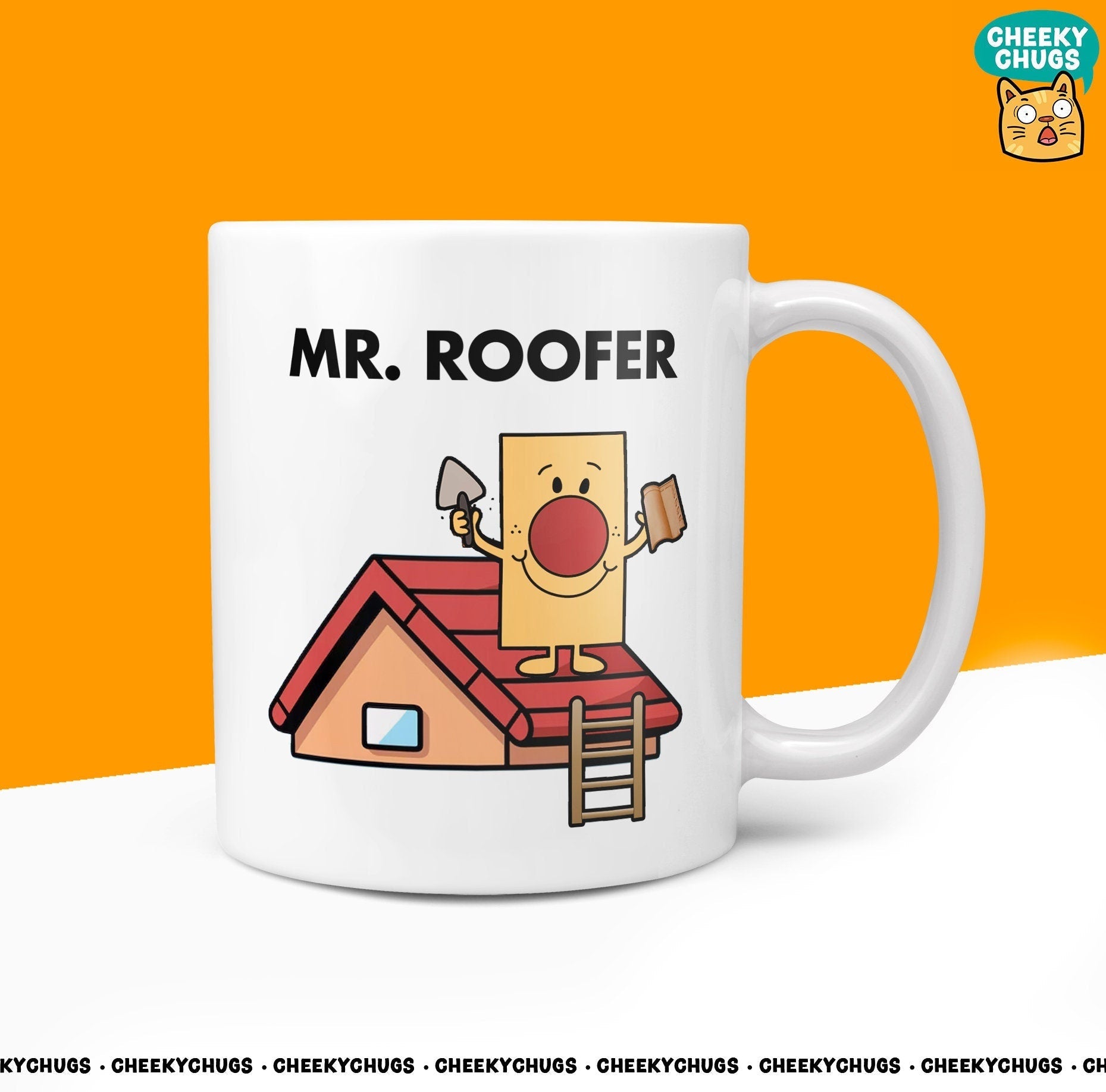 Novelty MR ROOFER Mug Funny Men Mens Boys Roofing Gift Secret Santa Present Unique Rude Ceramic Novelty Birthday Christmas - CheekyChugs