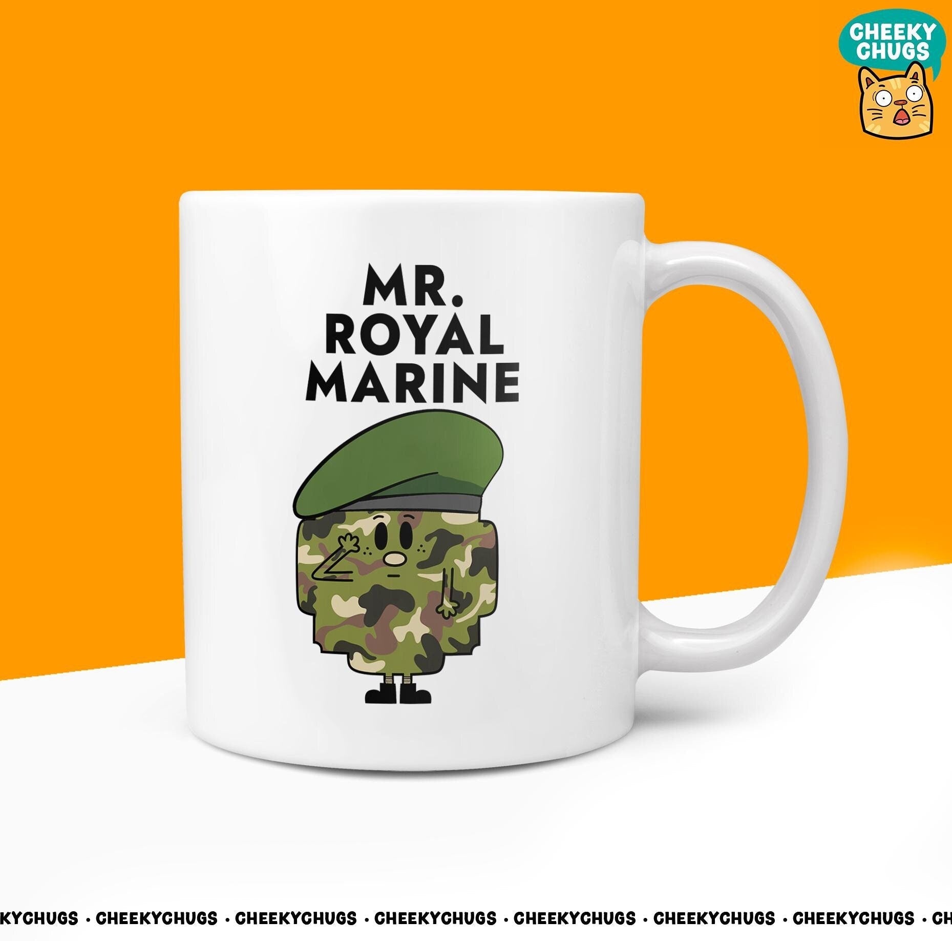 Novelty MR ROYAL MARINE 10oz Coffee Mug - Funny Men Male Cup For Secret Santa Christmas Birthday Raf Marines Forces Friend Office Coffee Mug - CheekyChugs