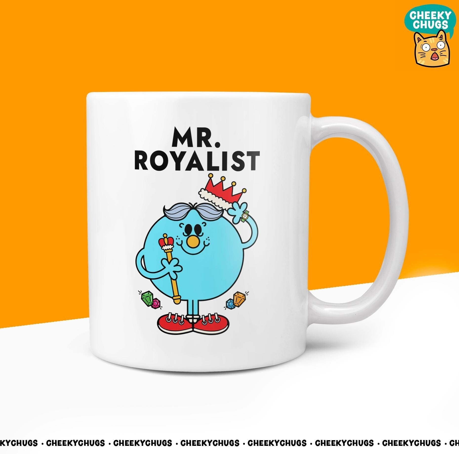 Novelty MR ROYALIST Mug Funny Men Mr Him Gift Secret Santa Present Unique Ceramic Novelty Office Birthday Christmas Coffee Tea Cup - CheekyChugs