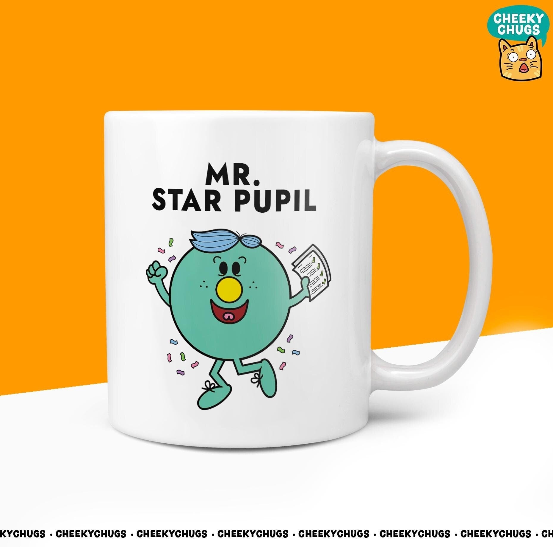 Novelty Mr STAR PUPIL Mug Funny Him Men Male Gift Secret Santa Present Unique Ceramic Novelty Office Birthday Christmas 10oz Tea Cup - CheekyChugs