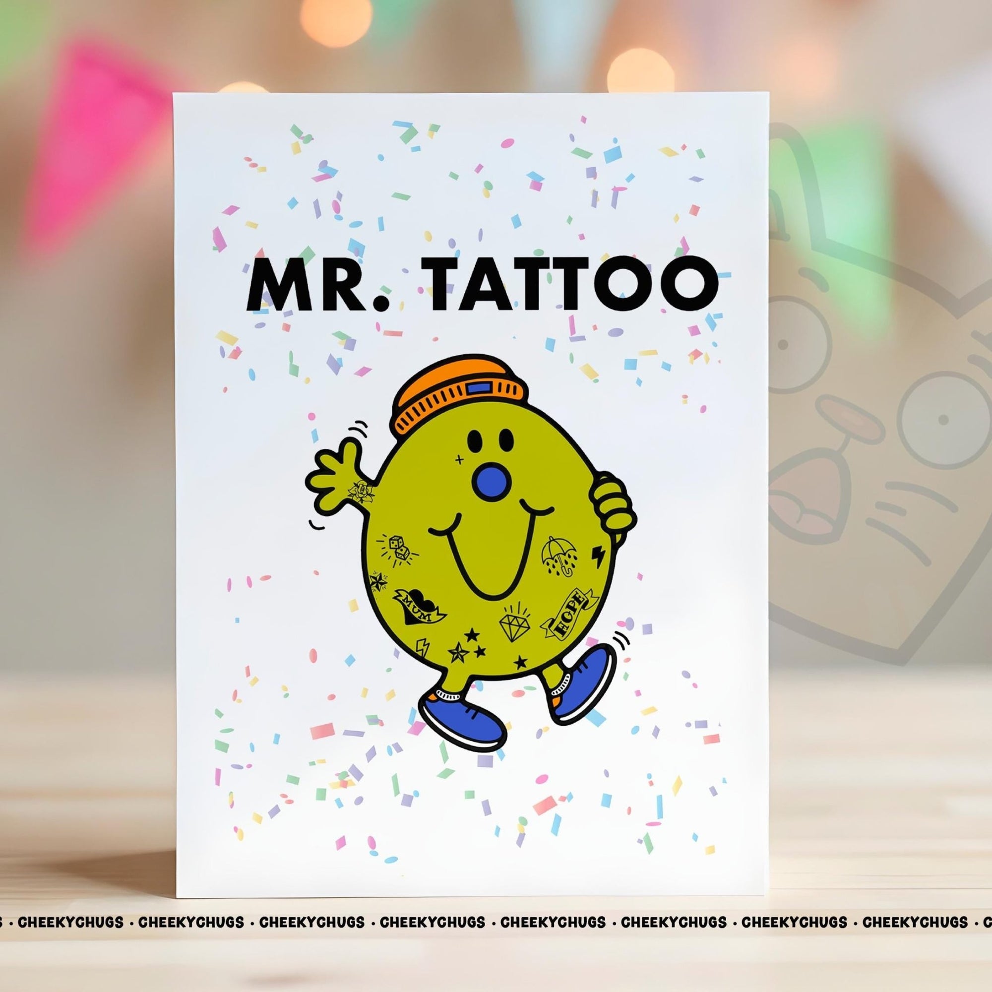 Novelty MR TATTOO Greeting Card For Him Men 21st 30th 40th 50th 60th Friend Family Dad Birthday Christmas Card - CHUGS - 082 - CheekyChugs