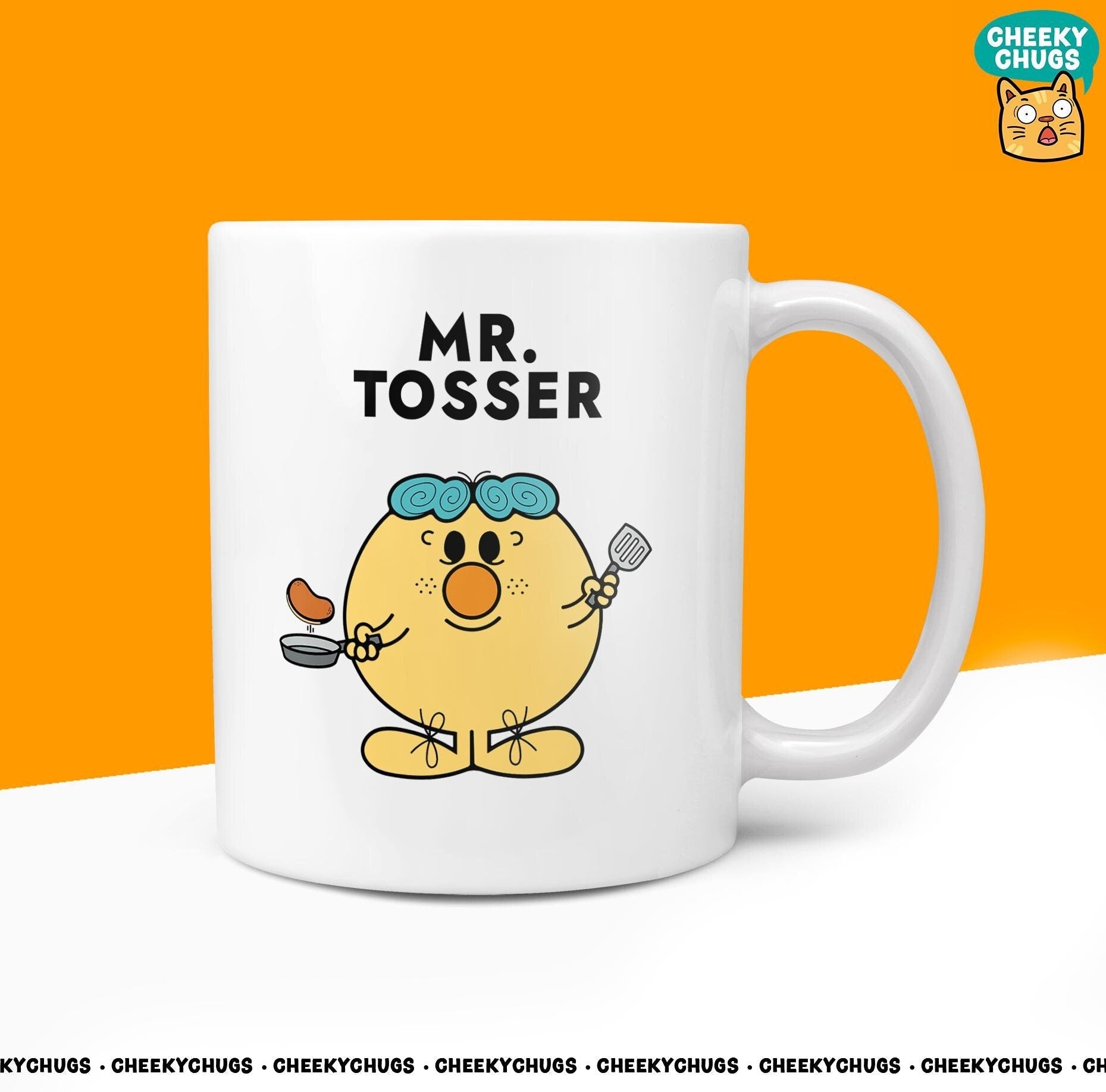 Novelty MR TOSSER Mug Funny Men Mr Him Gift Secret Santa Present Unique Ceramic Novelty Office Birthday Christmas Coffee Tea Cup - CheekyChugs