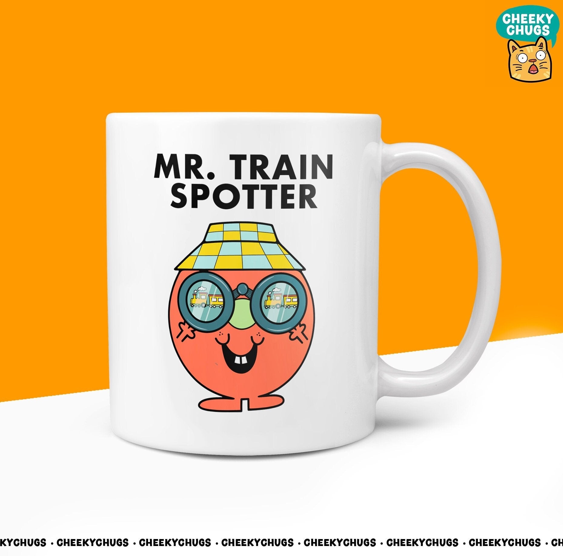 Novelty MR TRAIN SPOTTER Mug Funny Men Mr Him Gift Secret Santa Present Unique Ceramic Novelty Office Birthday Christmas 10oz Coffee Tea Cup - CheekyChugs