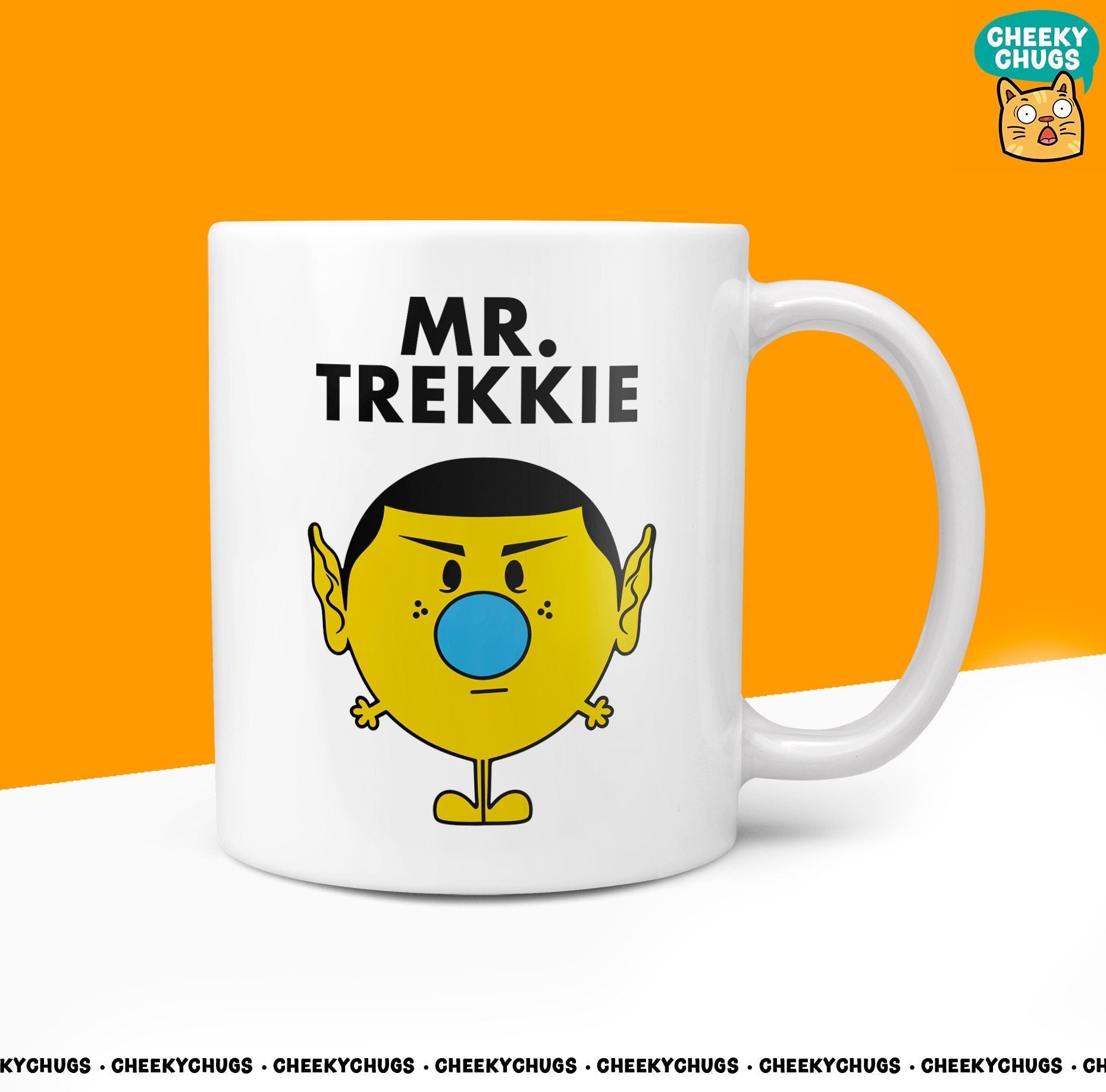 Novelty Mr TREKKIE Mug Funny Men Mr Him Gift Star Trek Inspired Secret Santa Ceramic Novelty Office Birthday Christmas 10oz Coffee Tea Cup - CheekyChugs