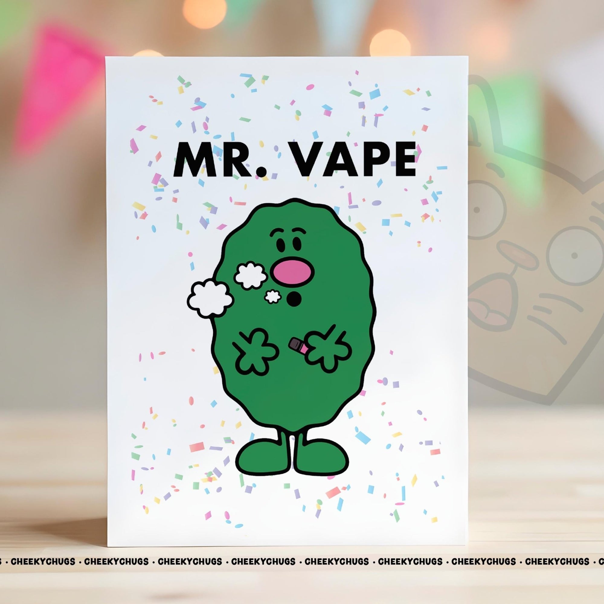 Novelty MR VAPE Greeting Card For Him Men 21st 30th 40th 50th 60th Friend Family Dad Birthday Christmas Card - CHUGS - 079 - CheekyChugs