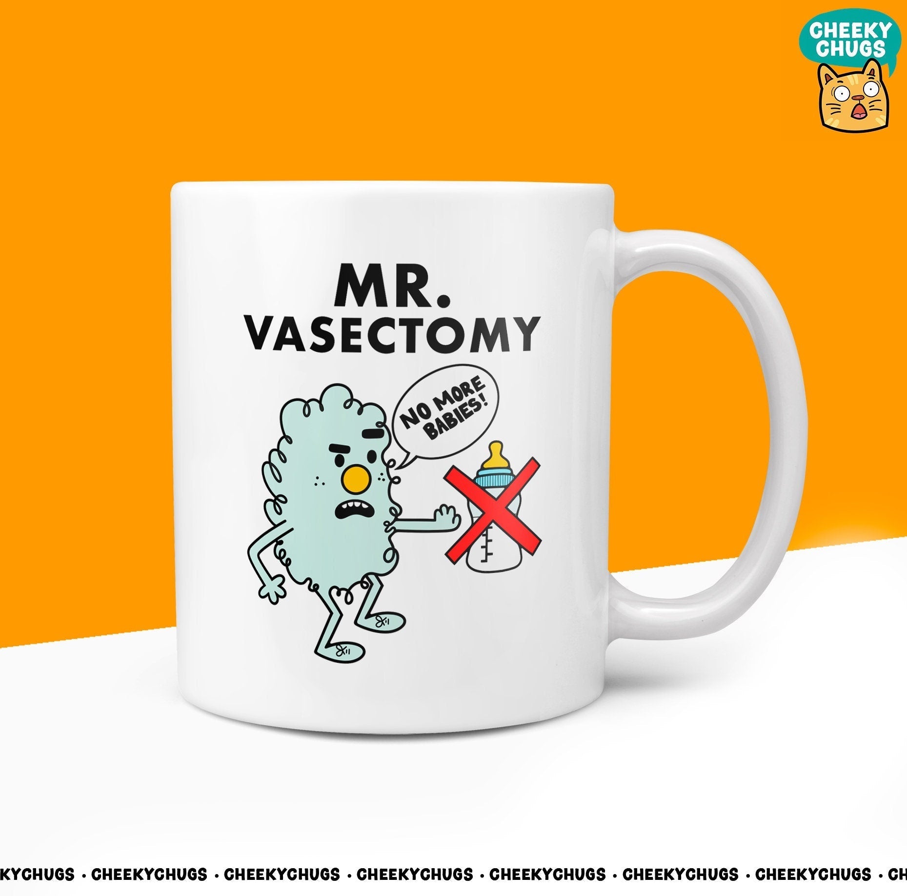 Novelty MR VASECTOMY Mug Funny The Snip Men's Him NHS Sorry Gift Men Secret Santa Present Unique Rude Ceramic Novelty Birthday Christmas - CheekyChugs