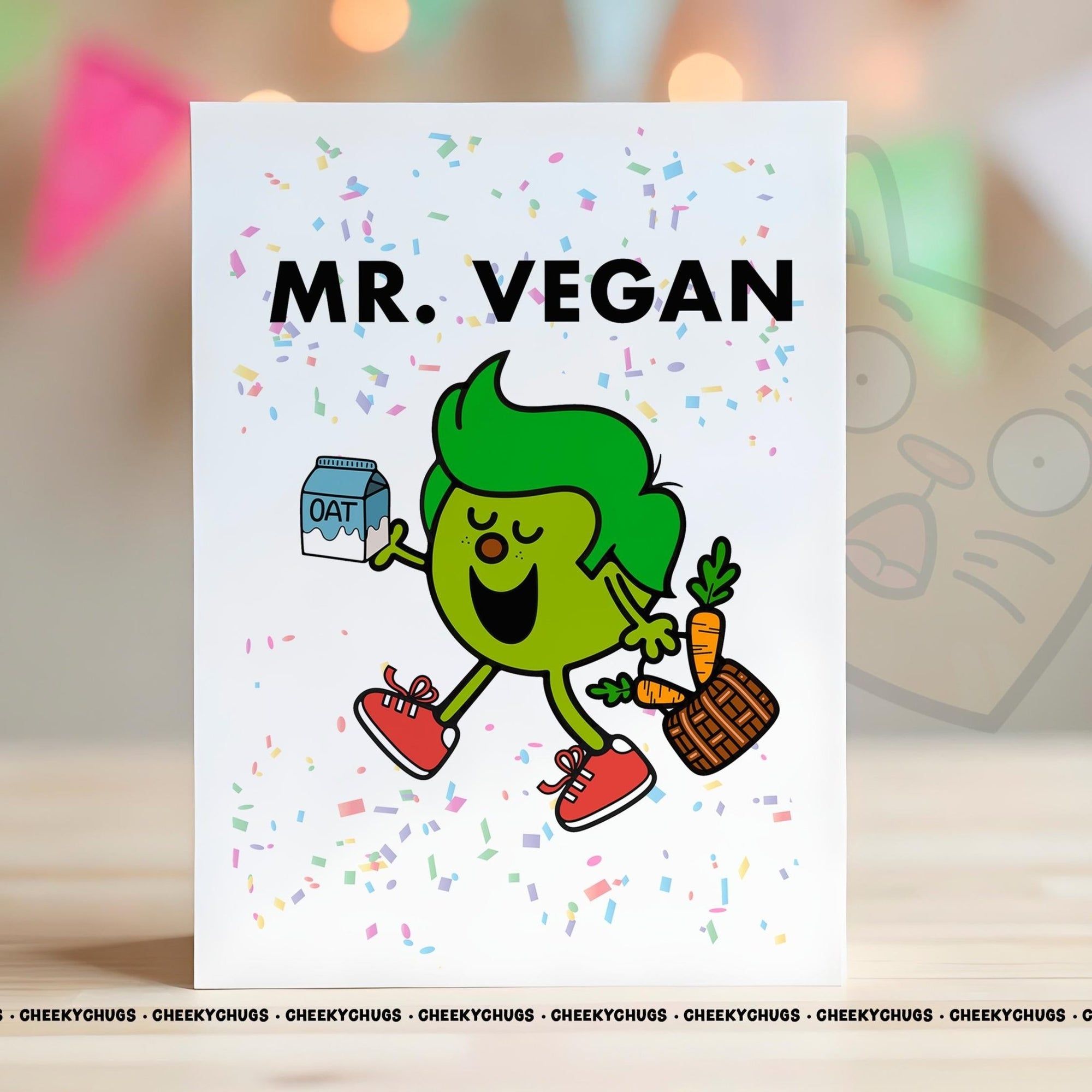 Novelty Mr Vegan Greeting Card For Him Men Friend Family Brother Birthday Vegans Christmas 21st, 30th, 40th, 50th, 60th Him - CRD - CHUGS - 007 - CheekyChugs