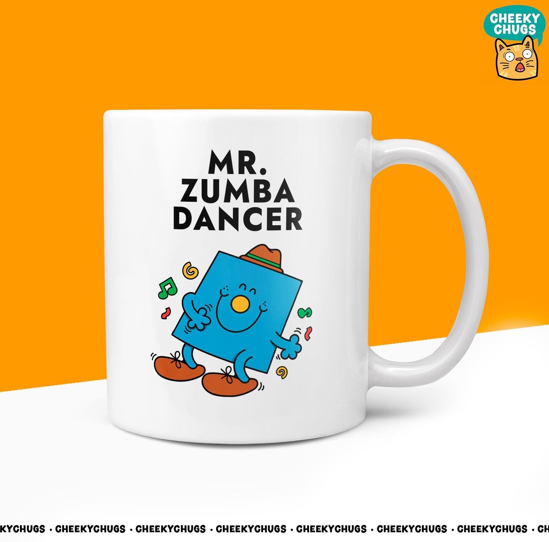 Novelty MR ZUMBA DANCER 10oz Coffee Mug - Gift For Men Him Male Class Teacher Gym Gift Idea Secret Santa Gifts Birthday Christmas Present - CheekyChugs