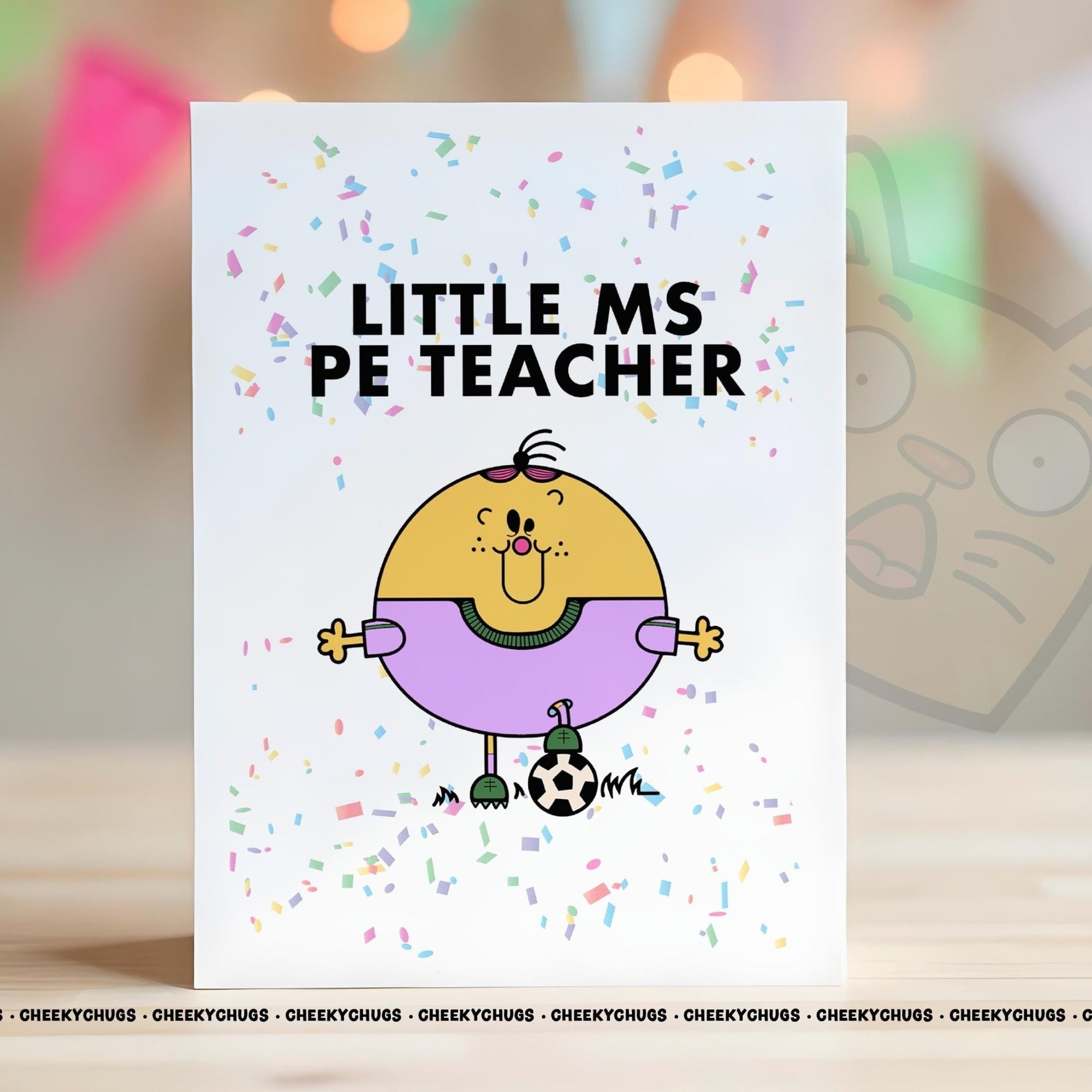 PE Teacher Card For Her Ideas Women's Miss Thank You Teacher School Colleague Teachers Cards - CHUGS - 138 - CheekyChugs