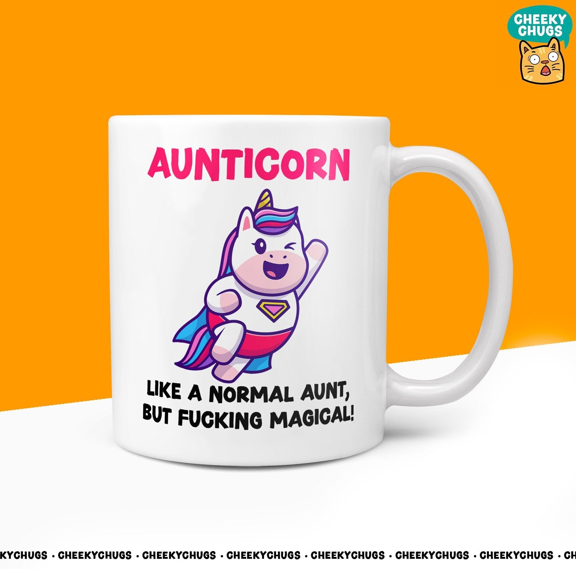 Unicorn Gift For BOSS - Bossicorn Like A Normal BOSS But More Awesome Manager Boss Work Office Novelty 10oz Coffee Tea Mug - CheekyChugs
