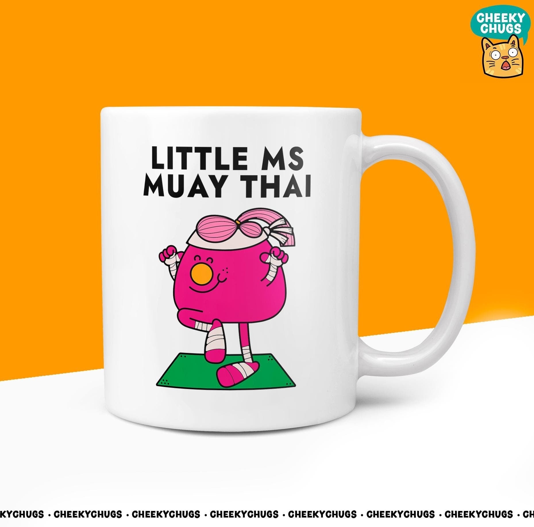 Unique Little MS MUAY THAI Mug - Funny Women's Gift for Karate Secret Santa Miss Present Karate Martial Arts Belt Class Teacher Boys - CheekyChugs