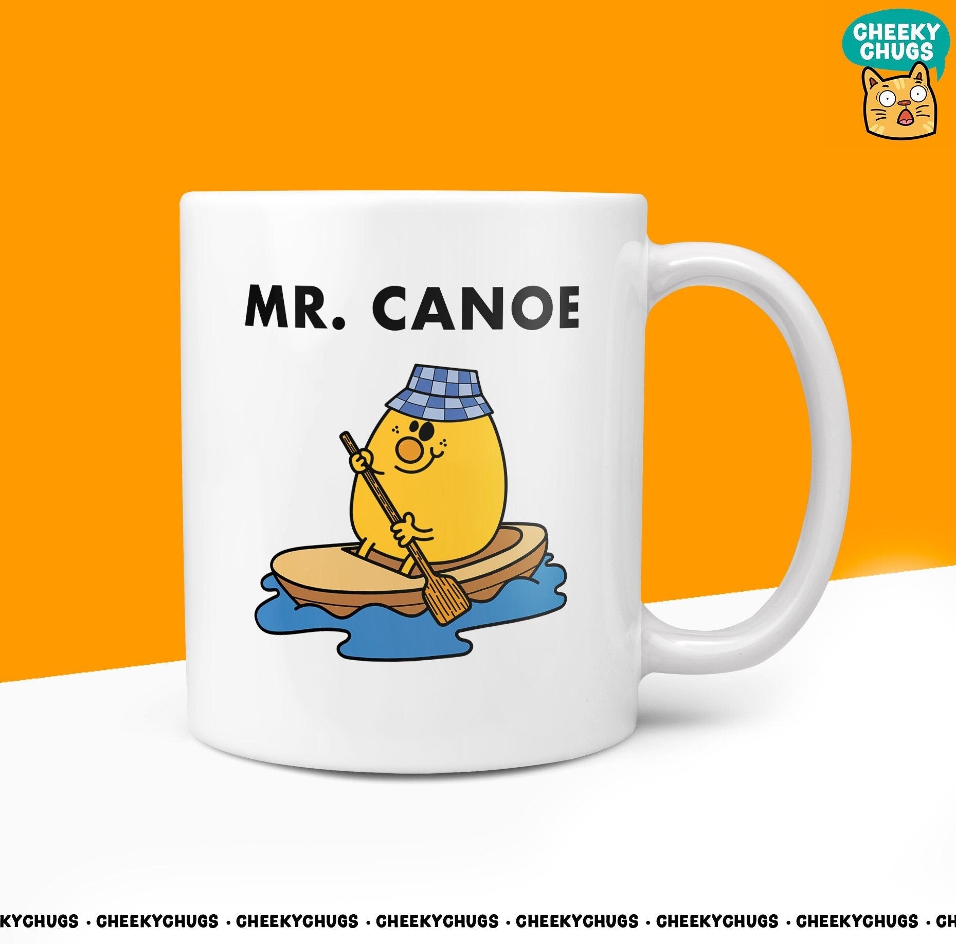 Unique MR CANOE Mug - Funny Mens Gift for Canoeing - Secret Santa Birthday Christmas Men Present Him Boat Rowing - 10oz Ceramic Cup - CheekyChugs
