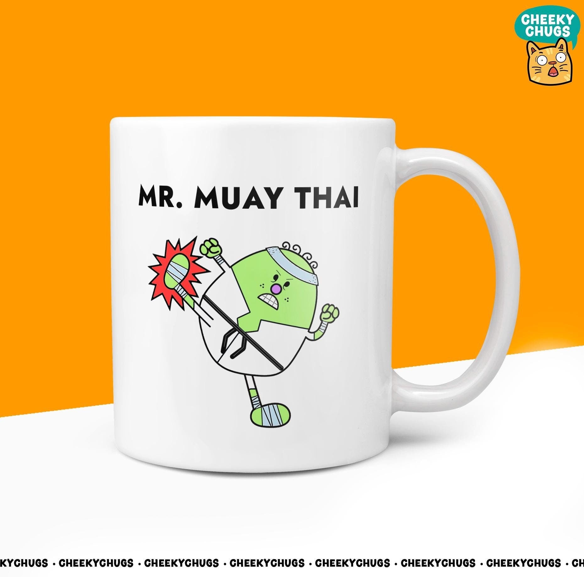 Unique MR MUAY THAI Mug - Funny Mens Gift for Karate Secret Santa Birthday Christmas Men Present Karate Martial Arts Belt Class Teacher Boys - CheekyChugs