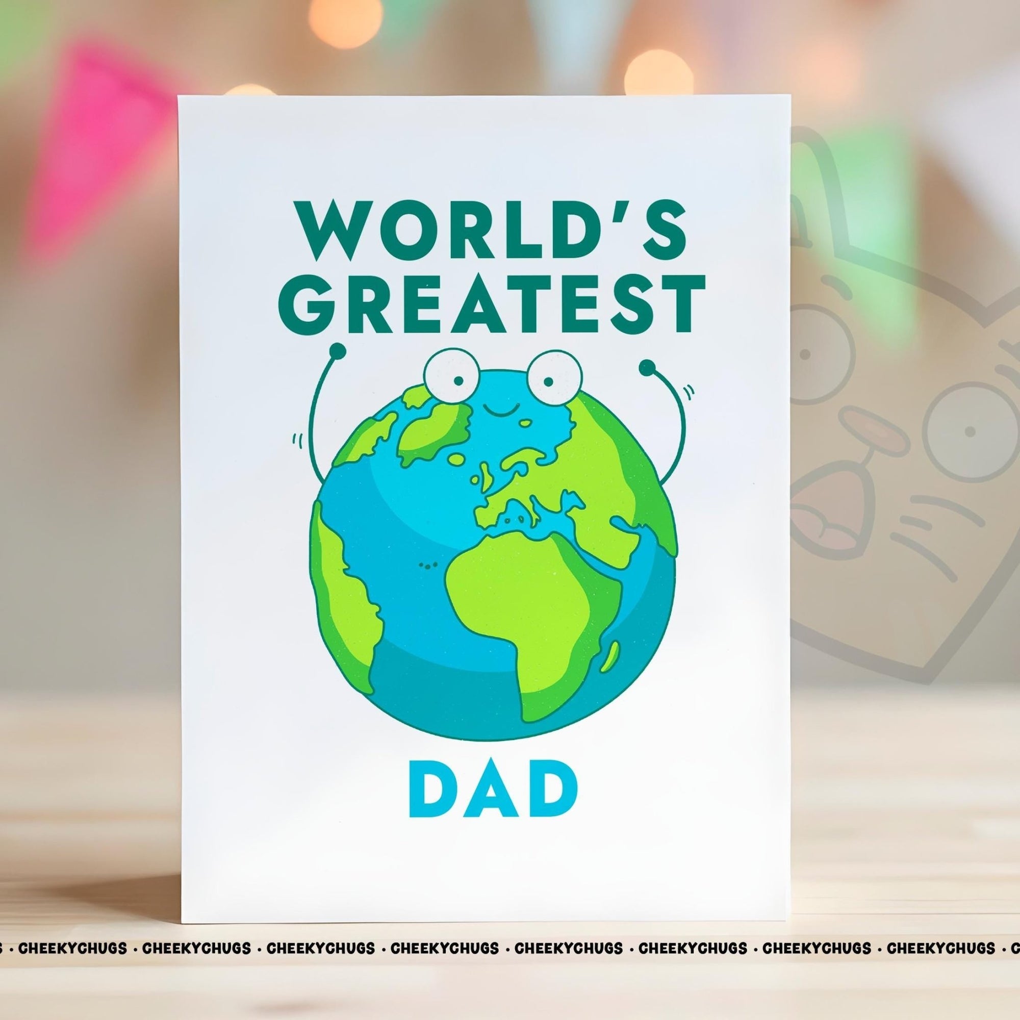 WORLD'S GREATEST DAD Birthday Greeting Card For Him Men Daddy Novelty Grandad 40th 50th 60th 70th 80th Card Ideas 0197 - CheekyChugs