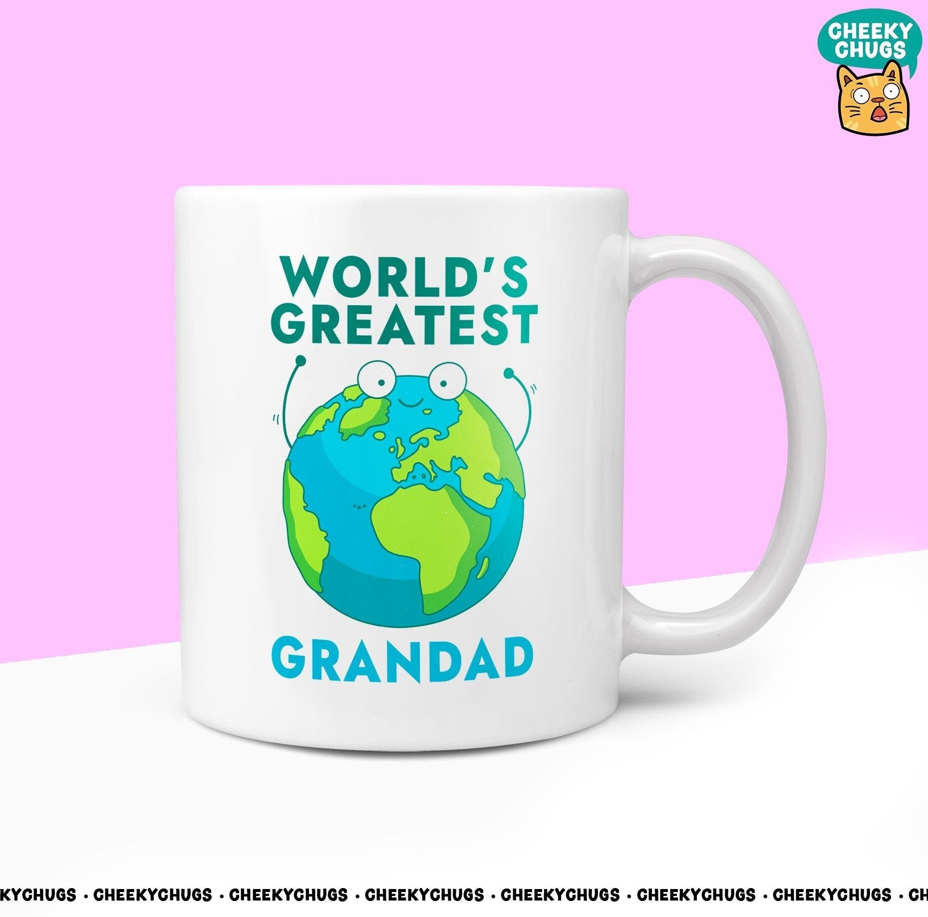 WORLD'S GREATEST GRANDAD Gift Mug Funny Men's Him Men Gifts Secret Santa Present Ceramic Novelty Parody Birthday Christmas Coffee Tea Cup - CheekyChugs
