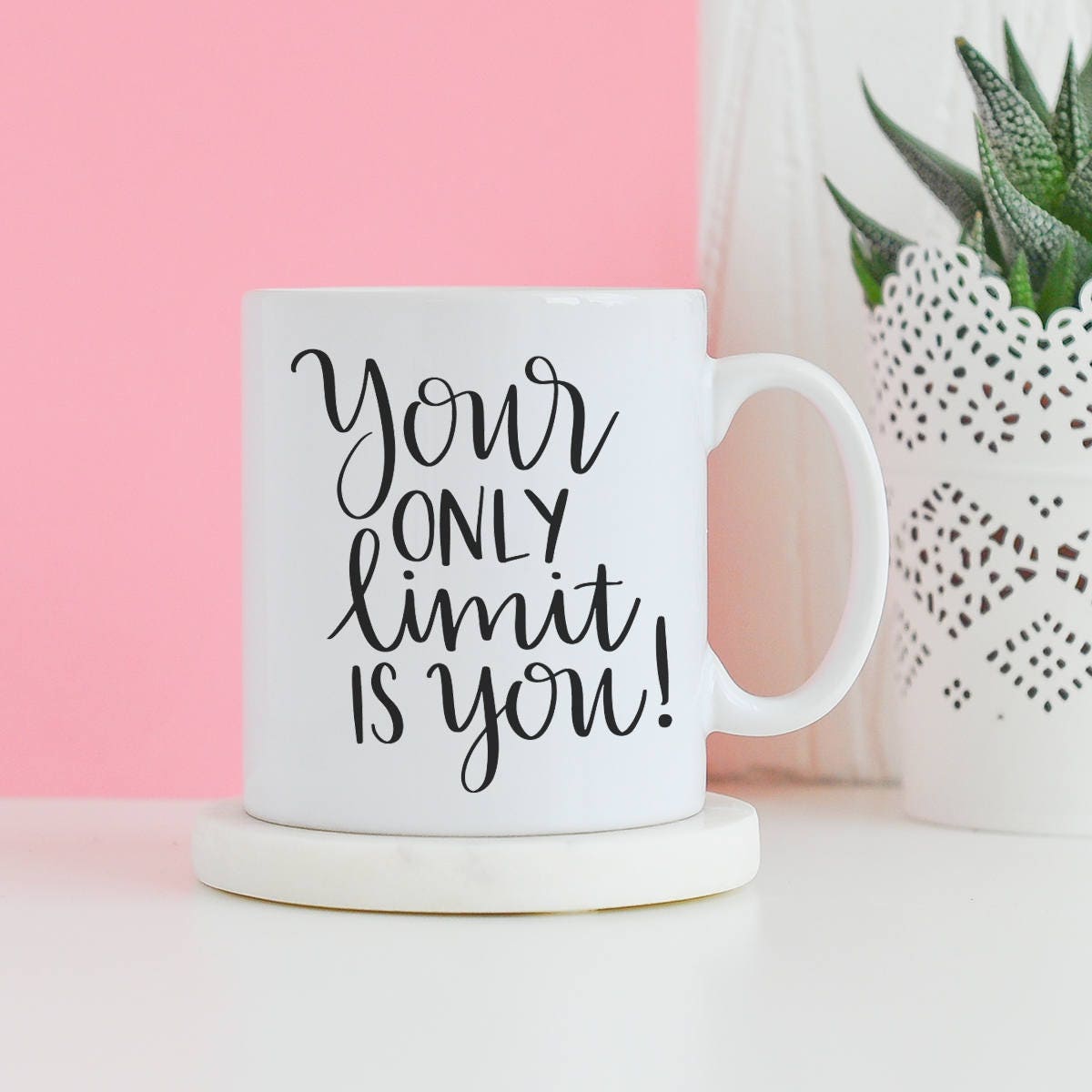 Your Only Limit Is You Mug - Motivational mug, Gifts for him, Novelty mug, Unique mug, Inspirational gifts, Gifts for her mug - CheekyChugs